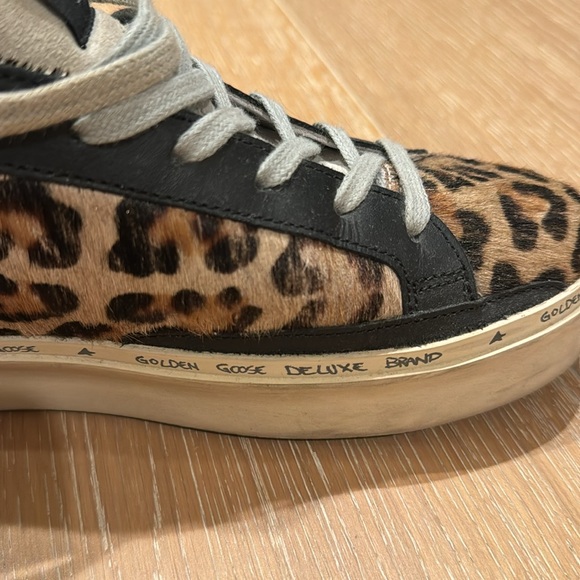 Golden Goose Hi Star Leopard Sneakers - Picture 4 of 7